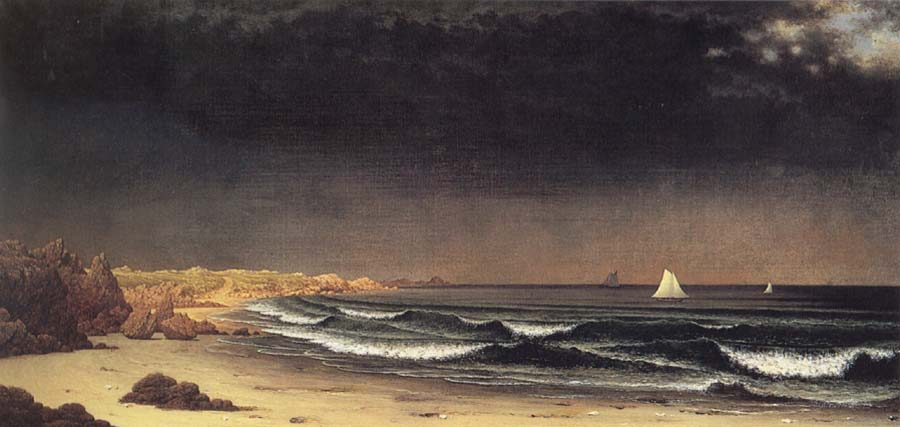 Martin Johnson Heade Approaching Storm Beach near Newport